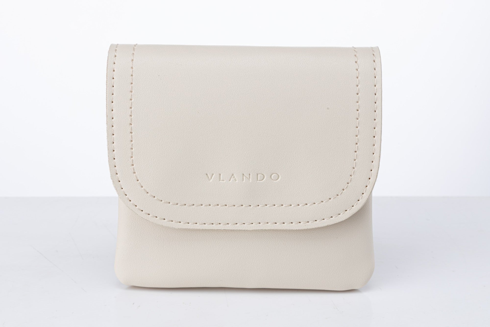 VLANDO 2-in-1 Small Travel Jewelry Case with Removable Pouch