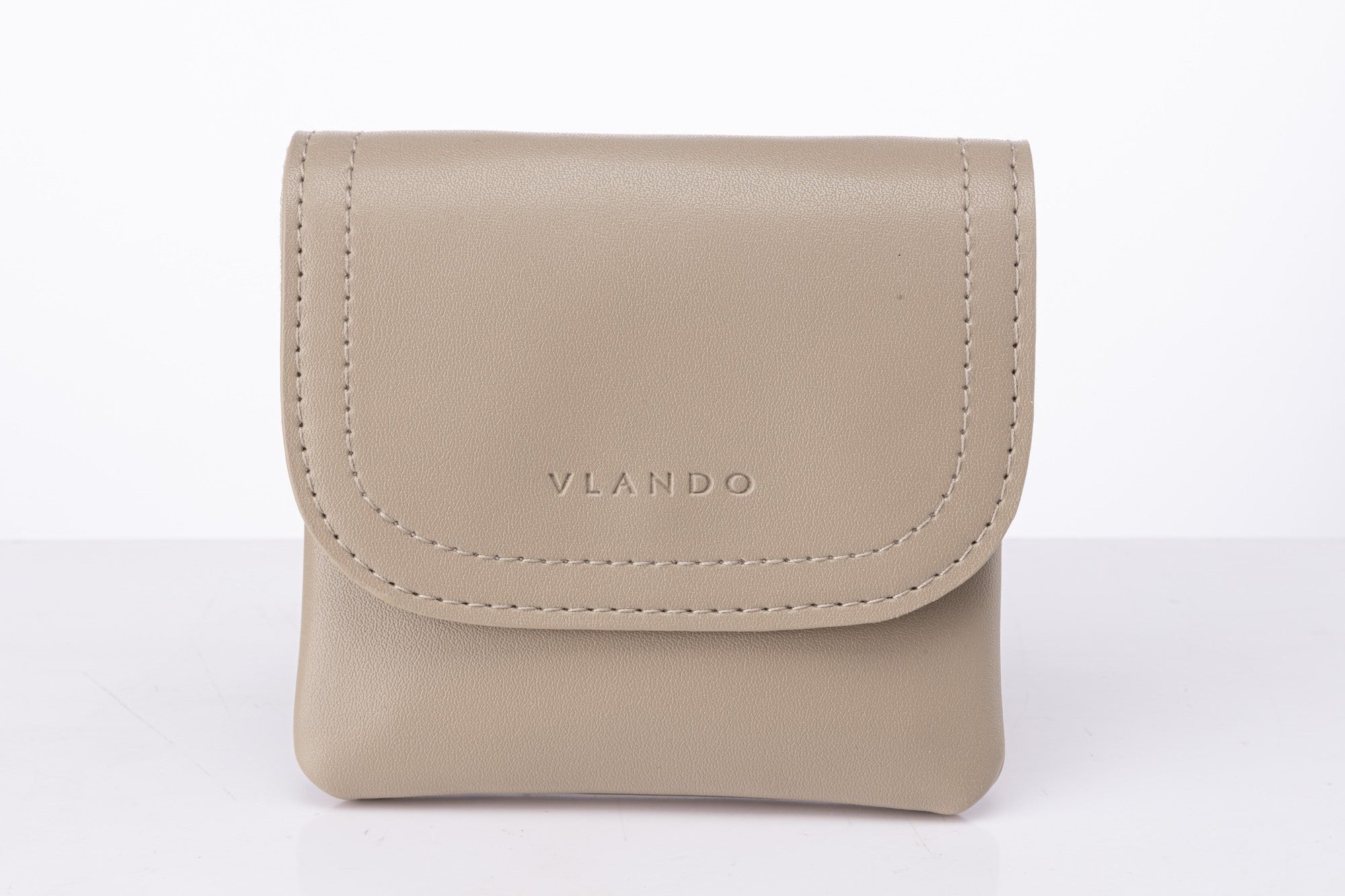 VLANDO 2-in-1 Small Travel Jewelry Case with Removable Pouch