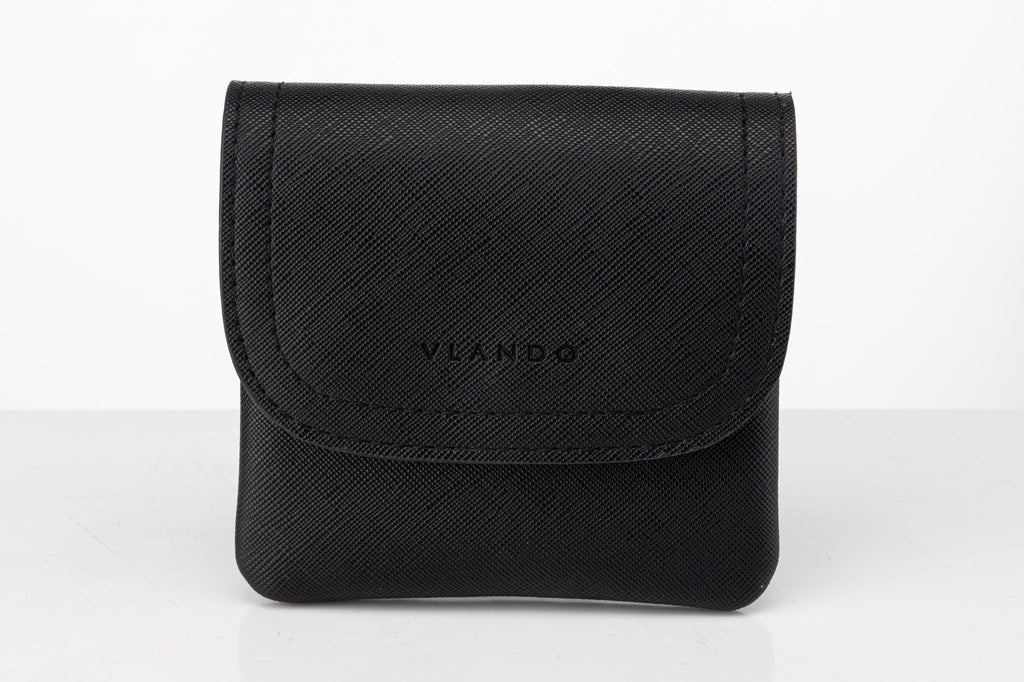 VLANDO 2-in-1 Small Travel Jewelry Case with Removable Pouch