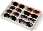 VLANDO Moments Stackable Jewelry Tray Set – 56-Grid, Bracelet, Jewelry & Glasses Tiers