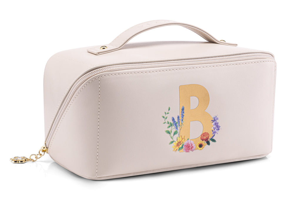 VLANDO Personalized Makeup Bag, Custom Cosmetic Organizer, Birthday Gift for Women Teen Girls US Exclusive Deal