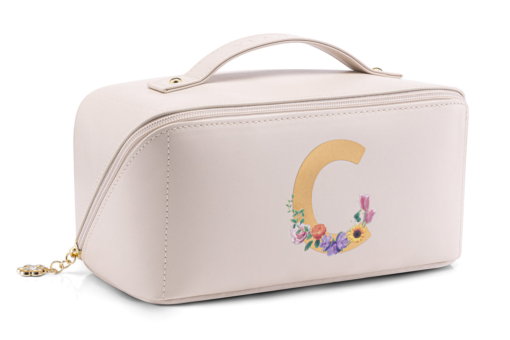 VLANDO Personalized Makeup Bag, Custom Cosmetic Organizer, Birthday Gift for Women Teen Girls US Exclusive Deal