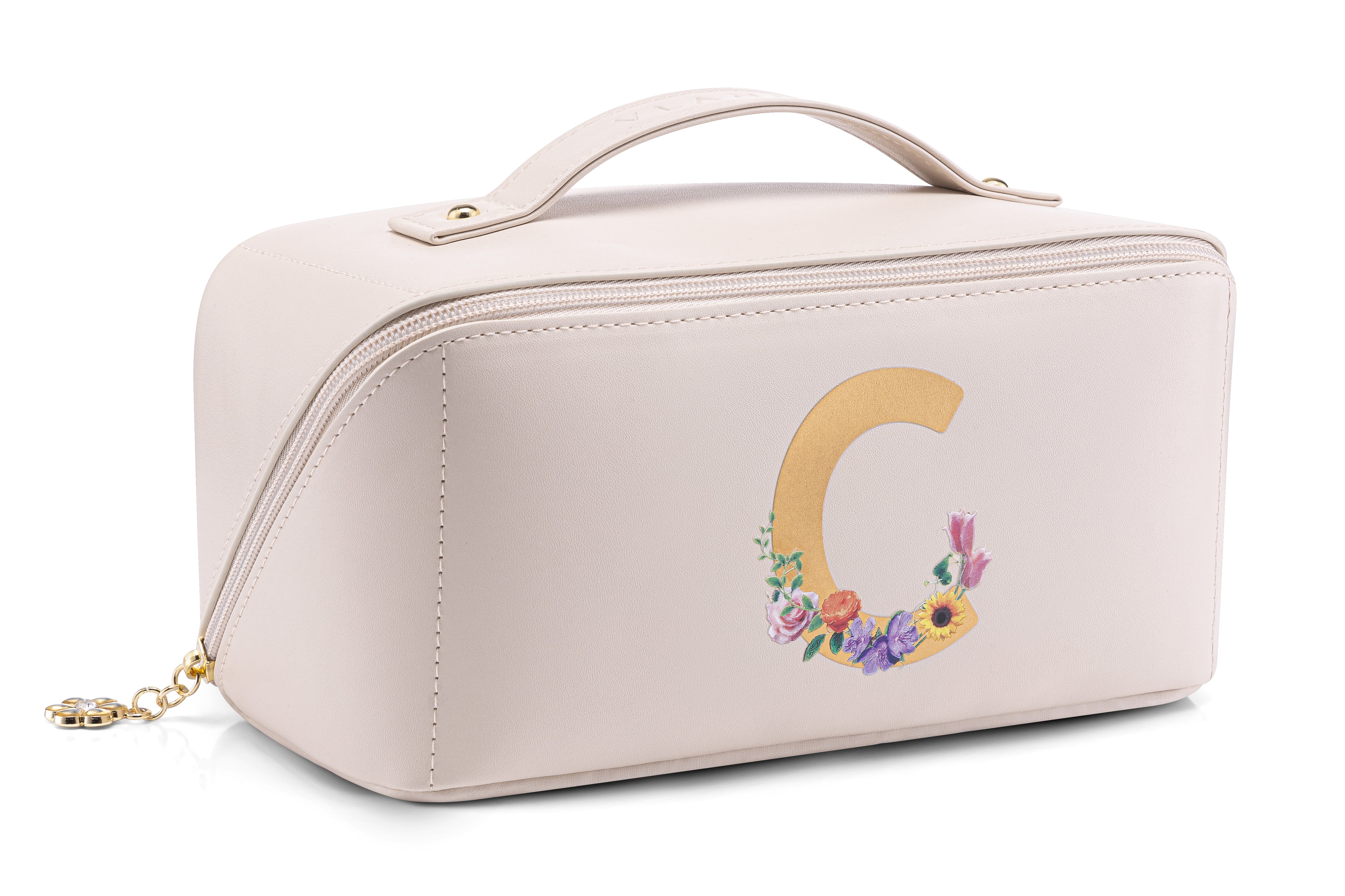 VLANDO Personalized Makeup Bag, Custom Cosmetic Organizer, Birthday Gift for Women Teen Girls US Exclusive Deal