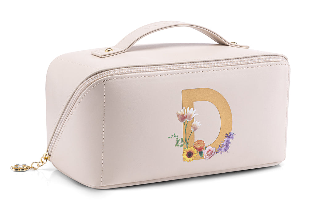 VLANDO Personalized Makeup Bag, Custom Cosmetic Organizer, Birthday Gift for Women Teen Girls US Exclusive Deal