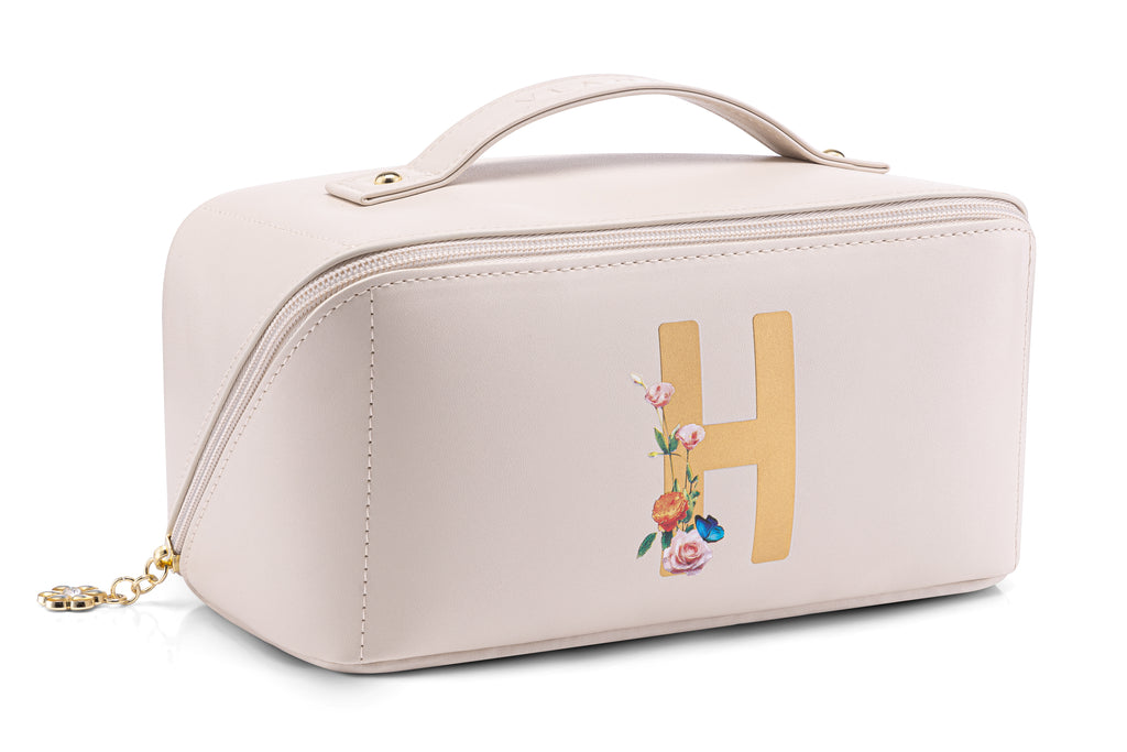VLANDO Personalized Makeup Bag, Custom Cosmetic Organizer, Birthday Gift for Women Teen Girls US Exclusive Deal