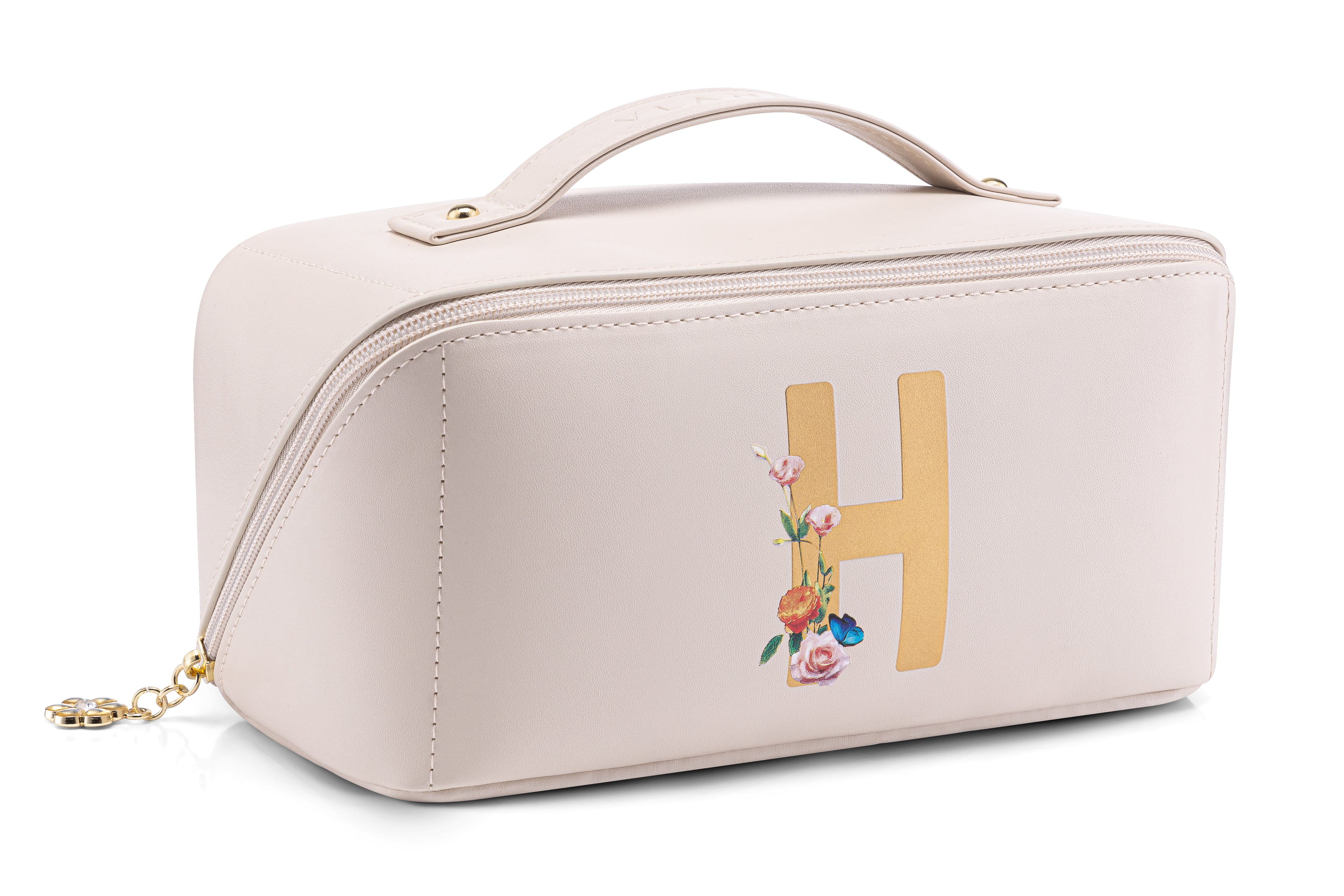 VLANDO Personalized Makeup Bag, Custom Cosmetic Organizer, Birthday Gift for Women Teen Girls US Exclusive Deal