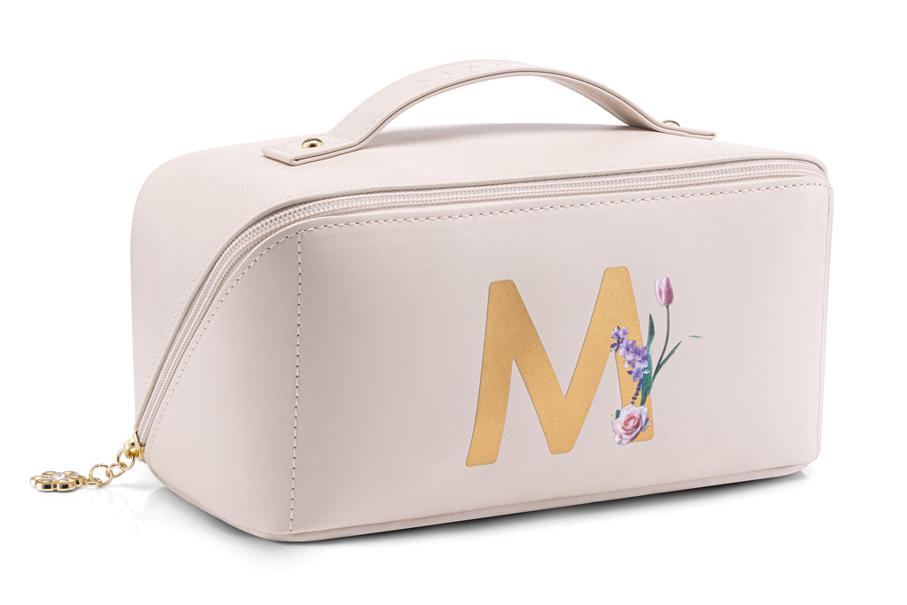 VLANDO Personalized Makeup Bag, Custom Cosmetic Organizer, Birthday Gift for Women Teen Girls US Exclusive Deal
