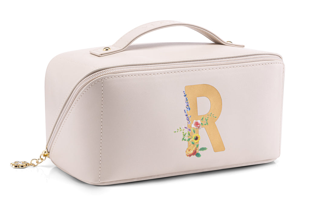VLANDO Personalized Makeup Bag, Custom Cosmetic Organizer, Birthday Gift for Women Teen Girls US Exclusive Deal