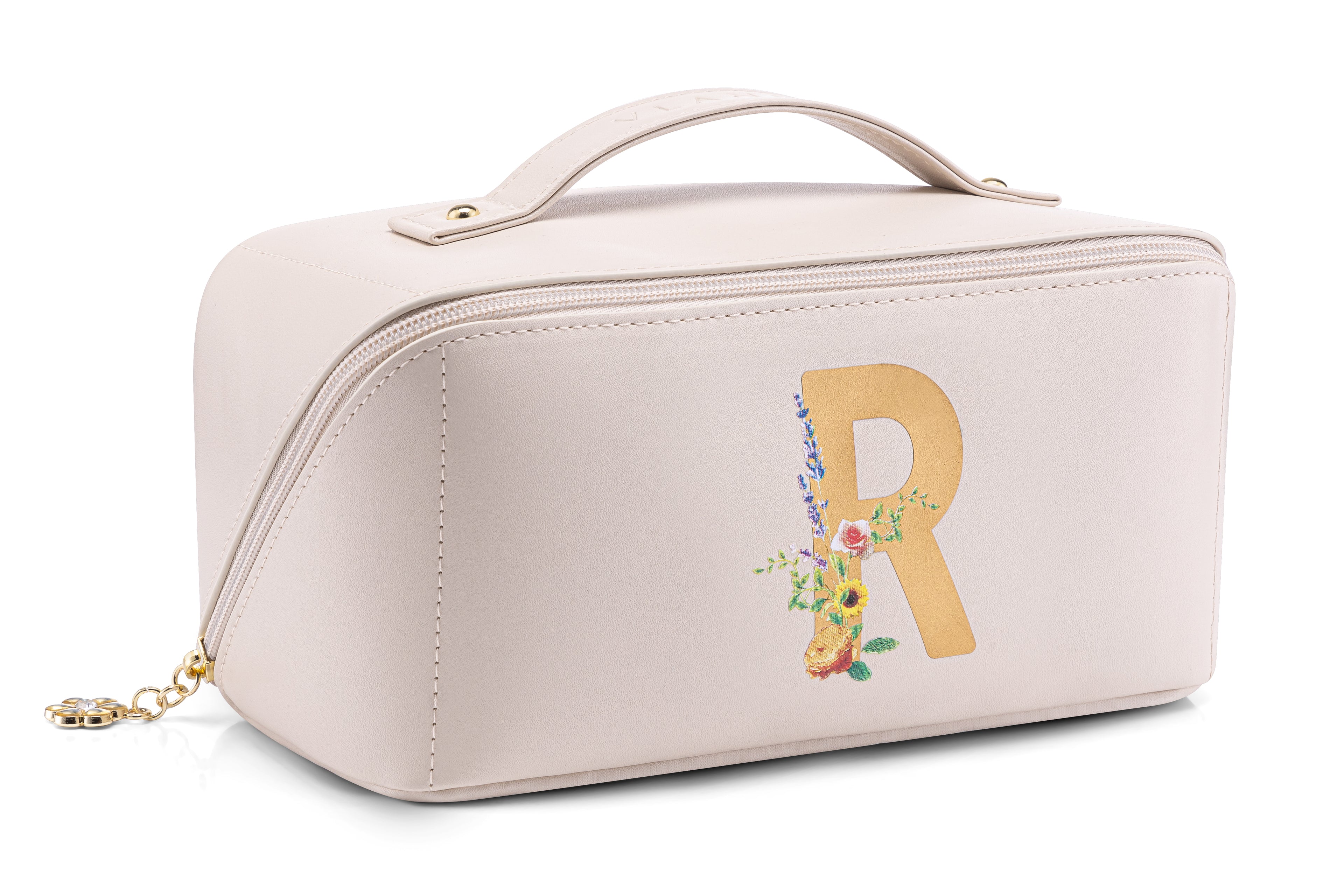 VLANDO Personalized Makeup Bag, Custom Cosmetic Organizer, Birthday Gift for Women Teen Girls US Exclusive Deal