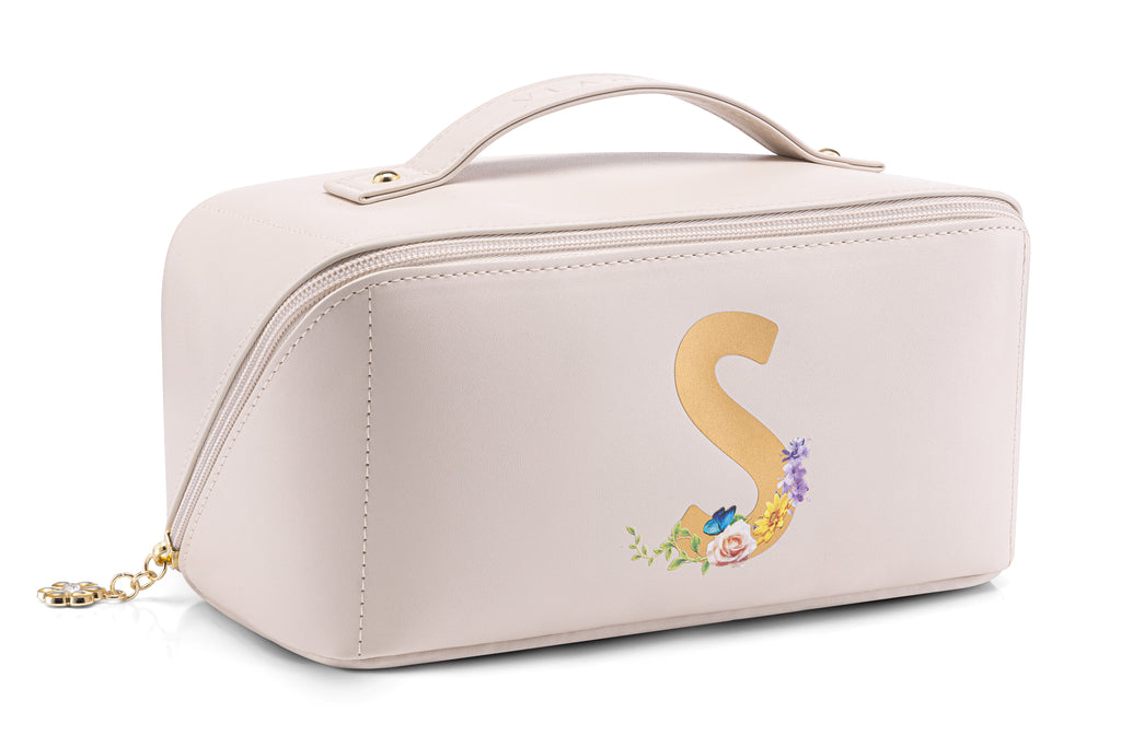 VLANDO Personalized Makeup Bag, Custom Cosmetic Organizer, Birthday Gift for Women Teen Girls US Exclusive Deal