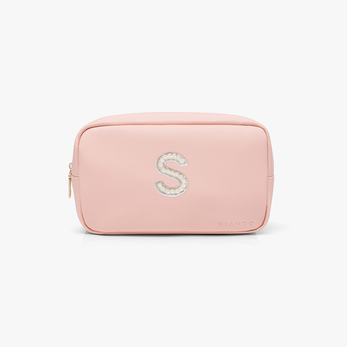 VLANDO Pearl Makeup Bag – Personalized Travel Makeup Organizer for Women
