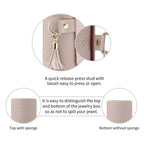 VLANDO Travel Ritual- Viaggio 3-Layer Rotation Small Travel Jewelry Box